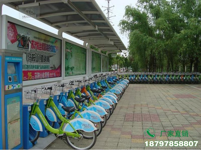 云浮城市中心智能共享单车候车棚