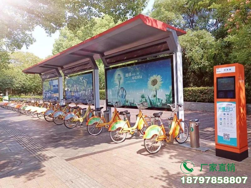 梅州城市中心智能共享单车候车棚