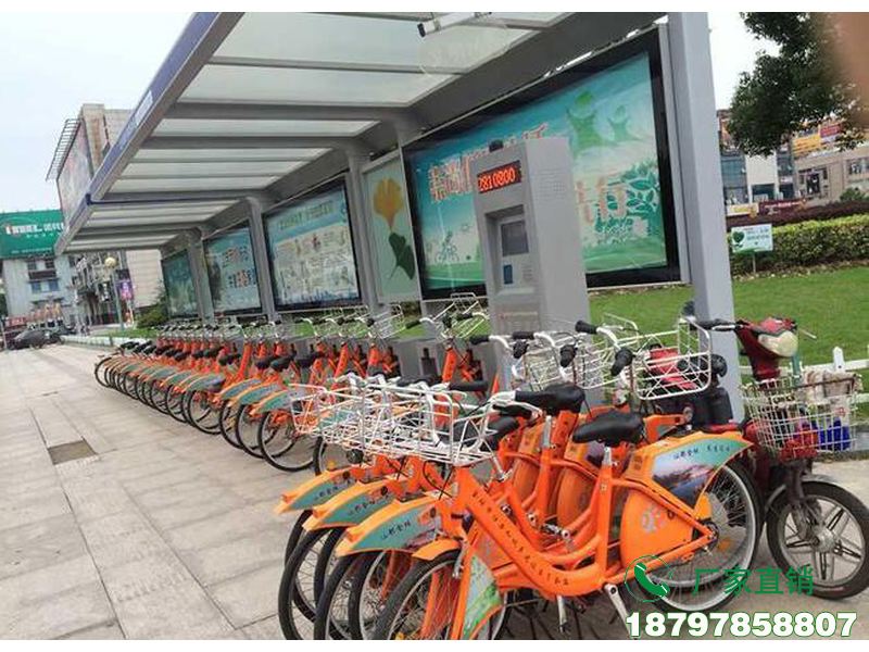 含山县城市中心智能共享单车候车棚