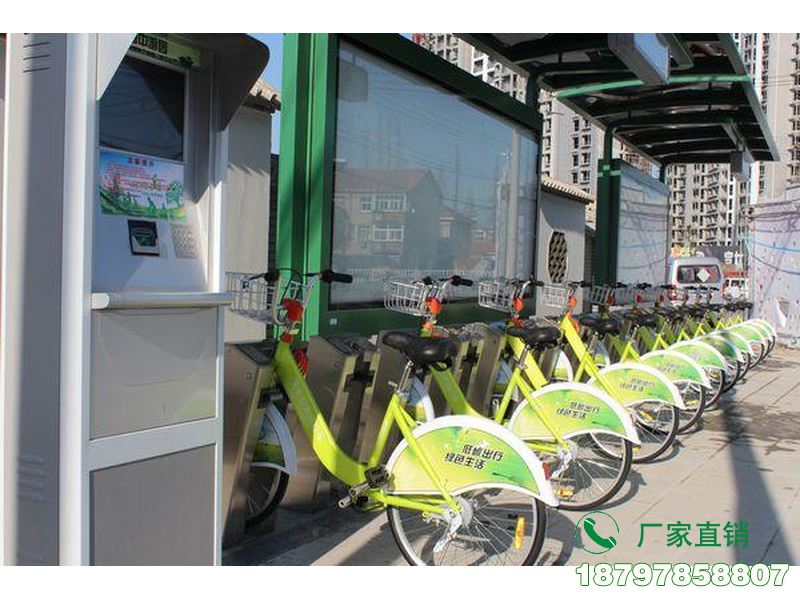 平桂管理地铁站共享单车存放亭